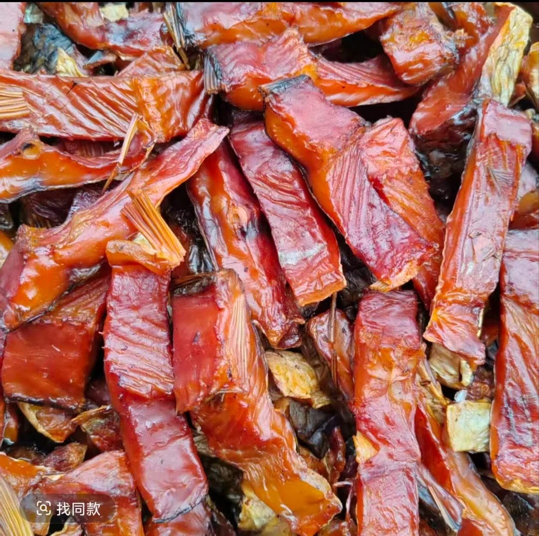 拍1斤送1斤（到手2斤）湖南柴火烟熏腊鱼块