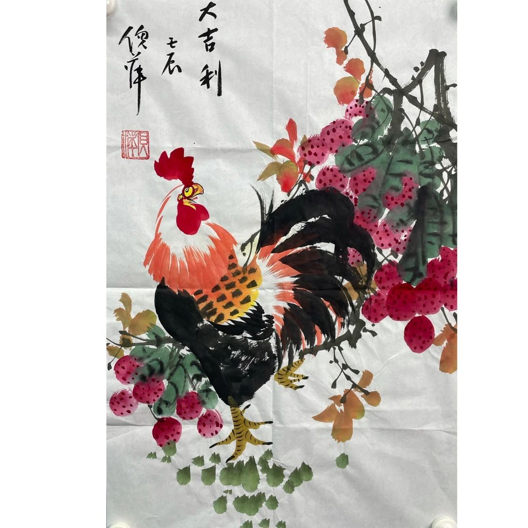 倪萍 花鸟软片 46*69cm 约 2.8平尺