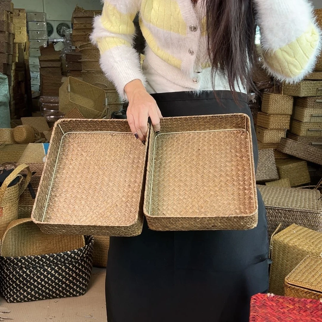 草编草编包/草编收纳盒微瑕疵