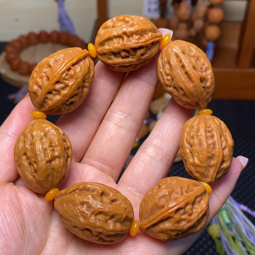 手串文玩核桃八棱大枣