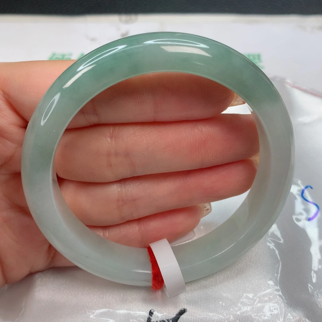 翡翠手镯未镶嵌56-57 半山水