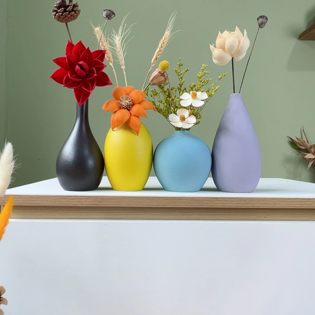 摆件花瓶带花高度20-30厘米左右