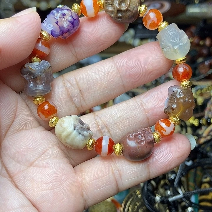 玛瑙/玉髓未镶嵌手链