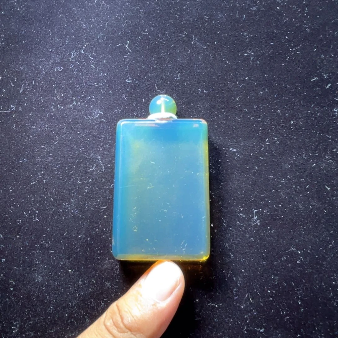 未镶嵌吊坠(赠链)琥珀缅甸琥珀蓝珀高蓝净水子冈牌4-6-1