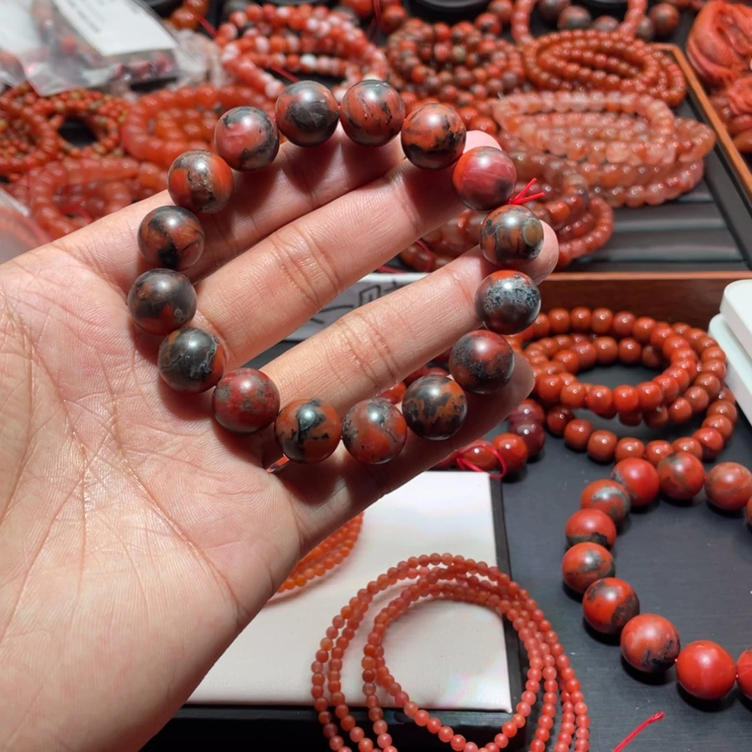南红玛瑙手链未镶嵌