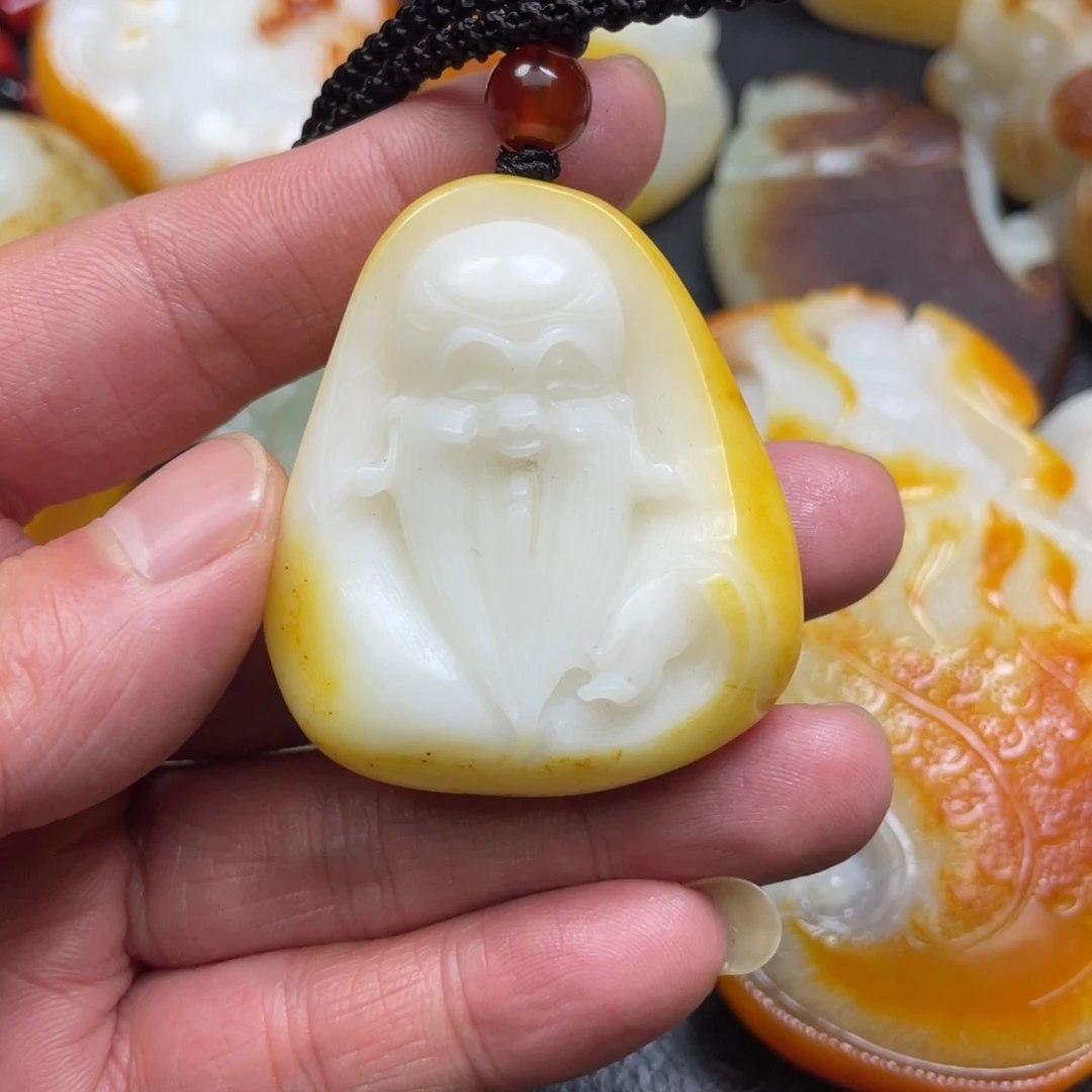 和田玉未镶嵌挂件