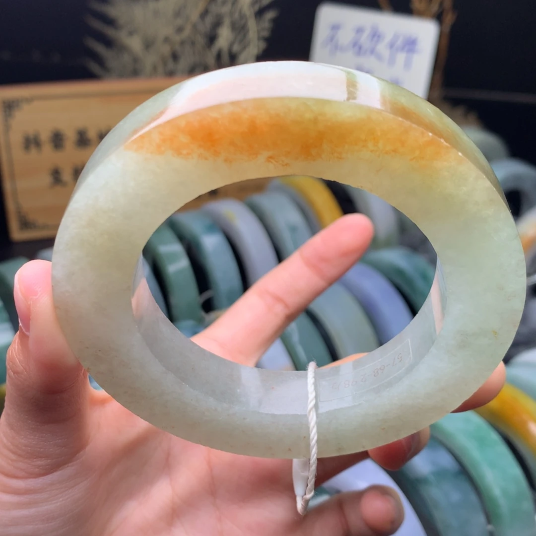 定制翡翠未镶嵌手镯定制不退不换