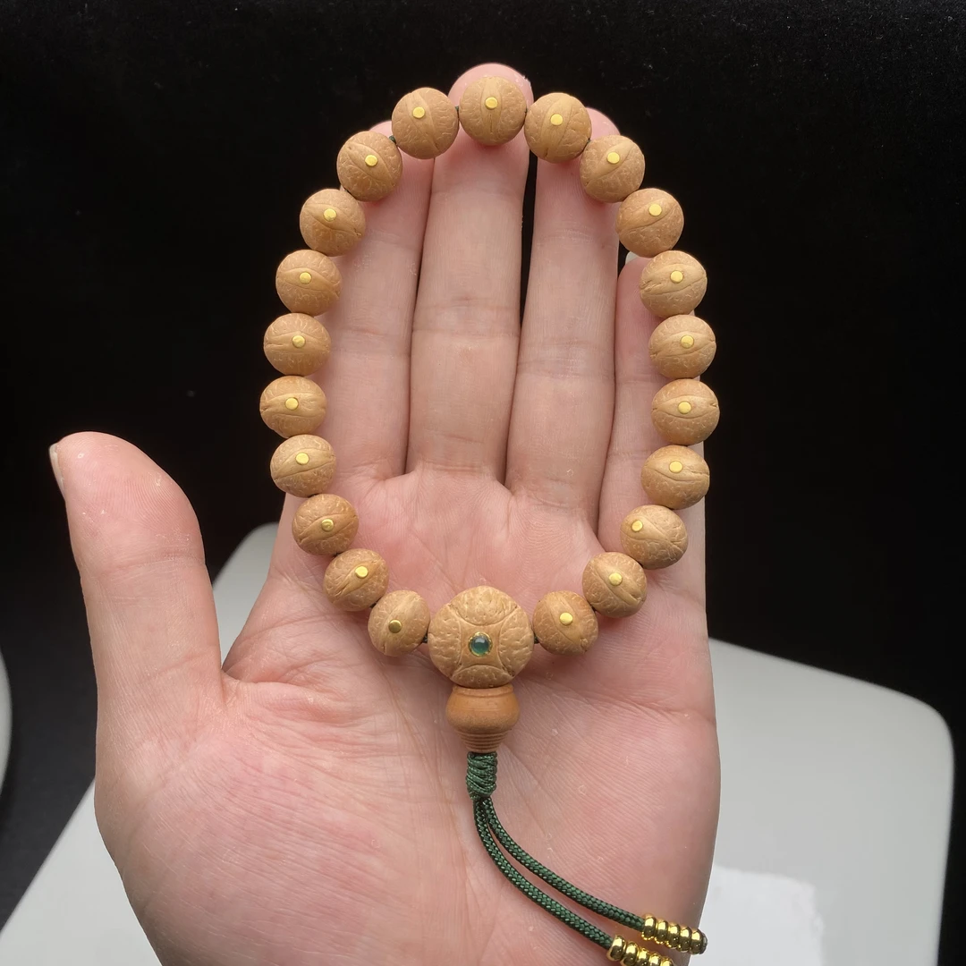 【E0031】凤眼菩提手串 10.8-10.9mm高油密秒沉水 高规整度镶嵌高配