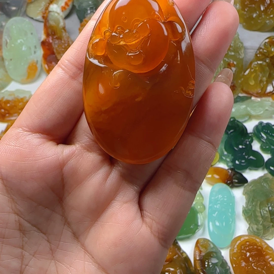 蛇纹石玉未镶嵌颈饰⭐*