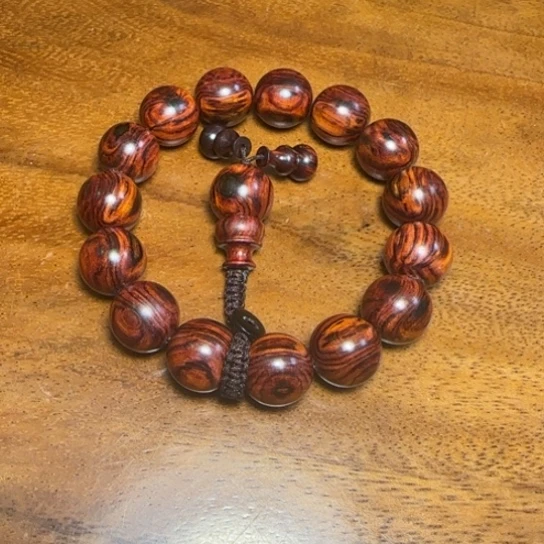 黄花梨/降香黄檀波****8全陈化老料把件串