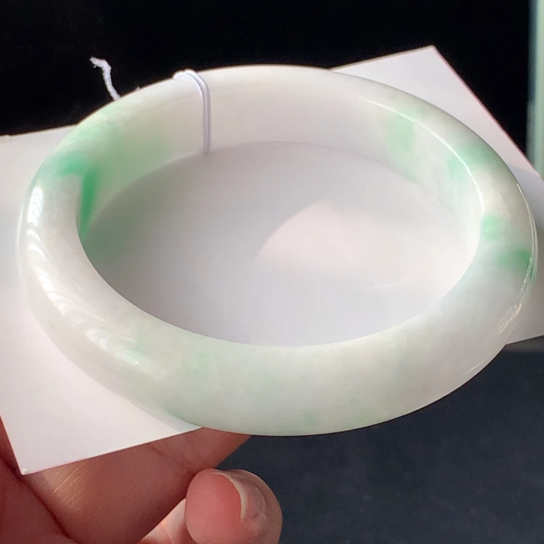 翡翠未镶嵌手镯40号57.7-11.8-8.6