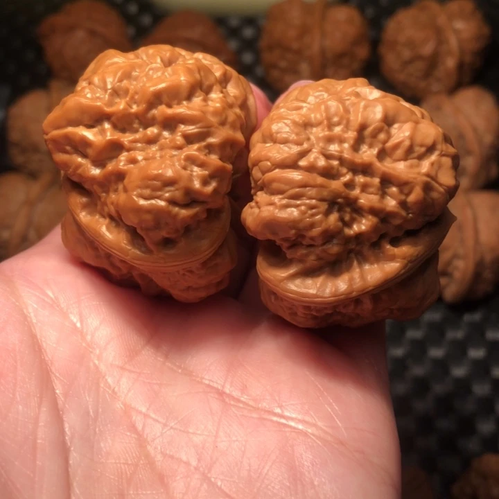 文玩核桃把件暴力肌肉蹬腿三角