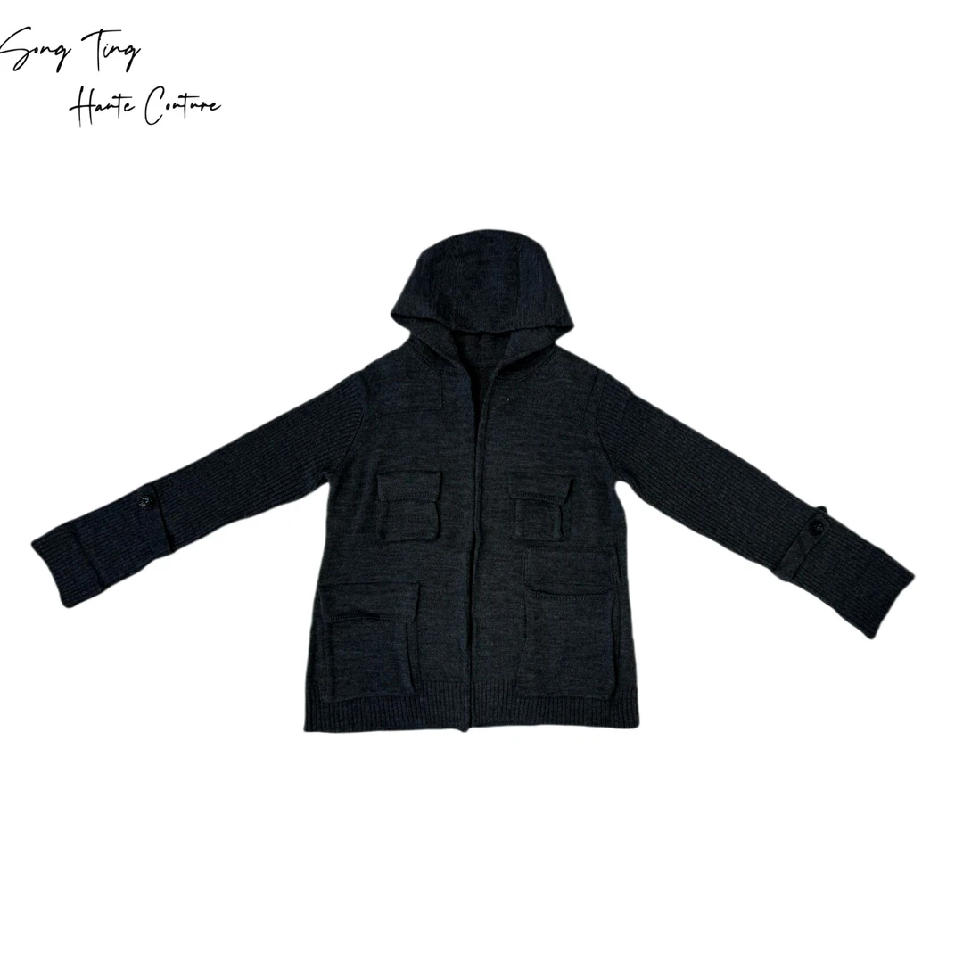 SONG TING 多口袋连帽开衫 24121809