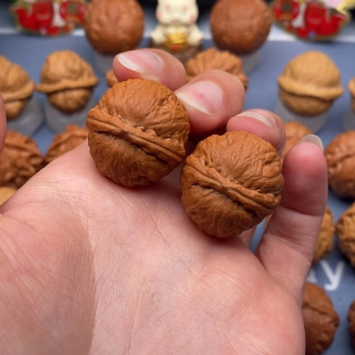 文玩核桃把件磨盘元宝