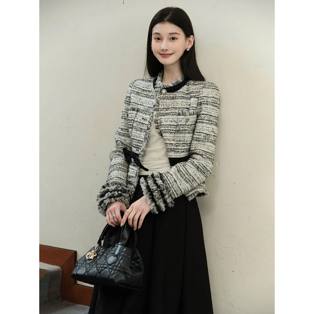 且可ChillCozy 浮梦集 Vintage巴黎宴'天丝羊毛香风套装