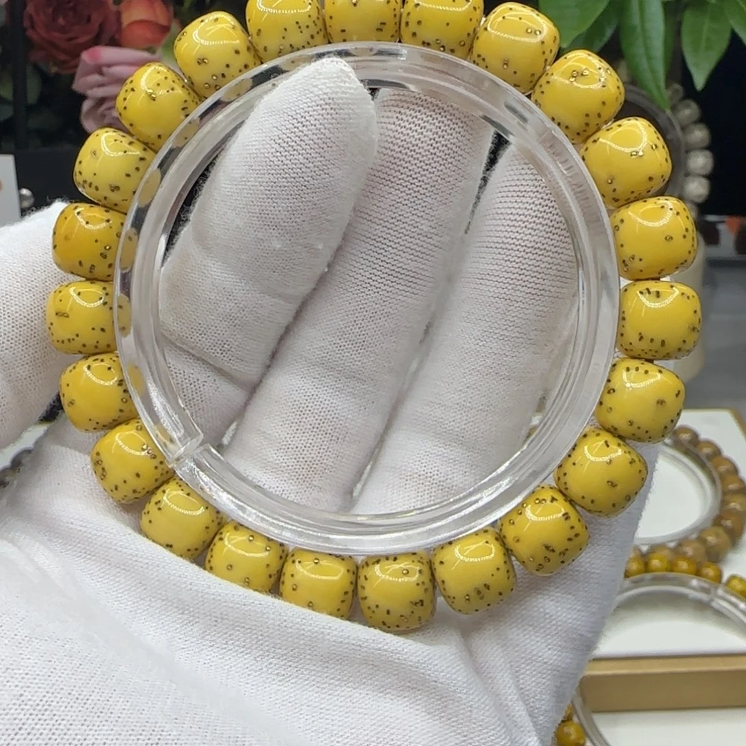 手串星月菩提原脂原生态侧留白10.5×9.5同枝果a5