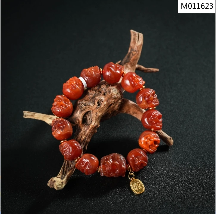 【高端精品】尸陀林/玛瑙手串   M011623