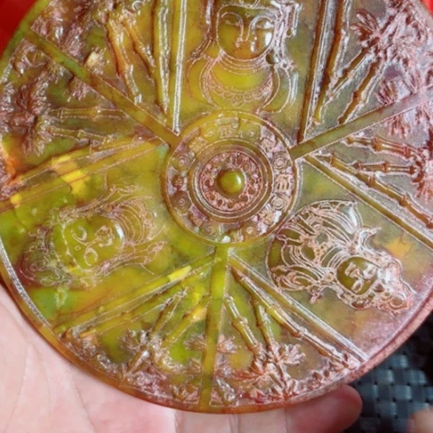 紫金钵盂菩提把件