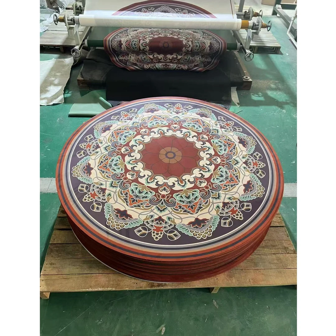 敦煌瑜伽垫 天然橡胶+麂皮绒可水洗运动健身瑜伽垫圆形