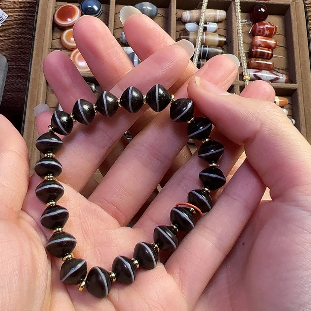 石英石纯铜手串儿