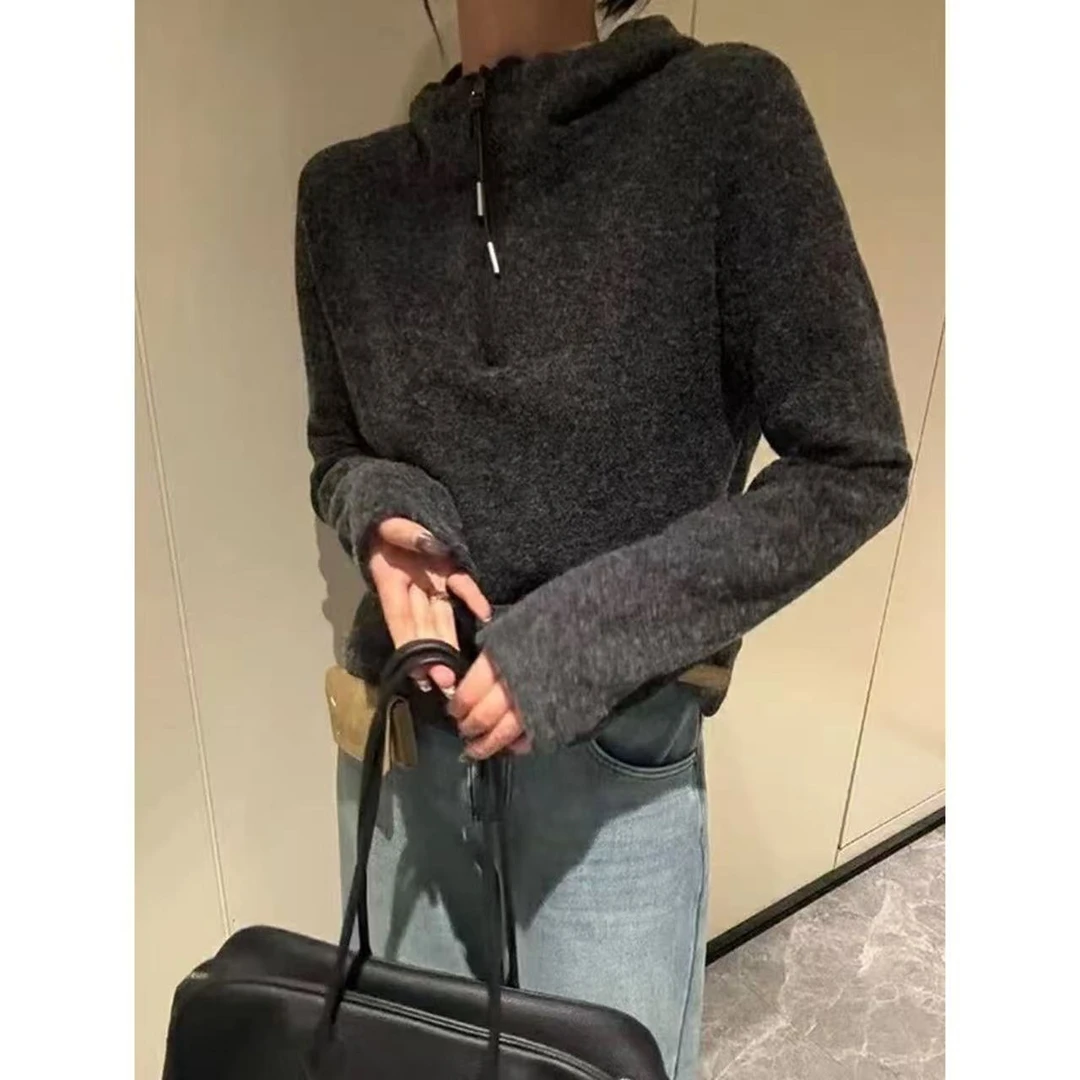 连帽显瘦保暖德绒卫衣女时尚百搭超柔软-M3800