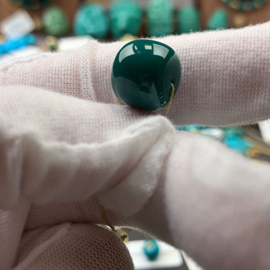 绿松石未镶嵌发饰12.6*10.8mm