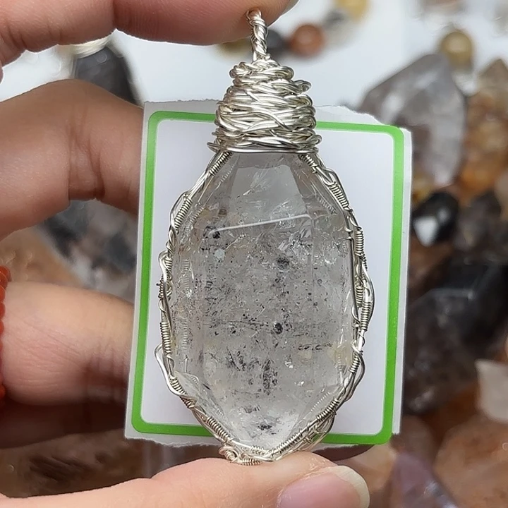 颈饰水晶未镶嵌水胆闪灵钻65mm+