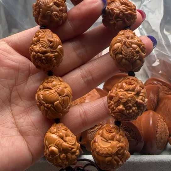手串橄榄核橄榄雕工艺的