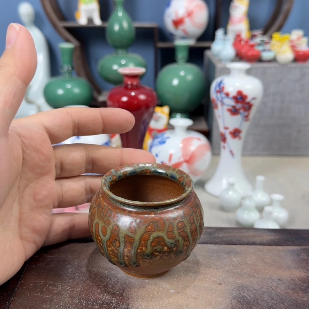 陶瓷手工小花器摆件