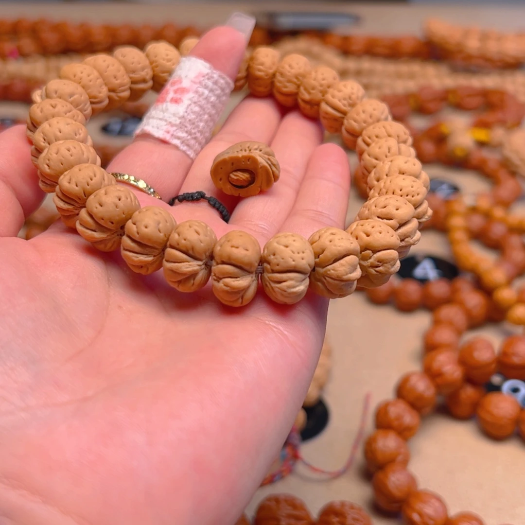 用***1文玩核桃手串蟠桃