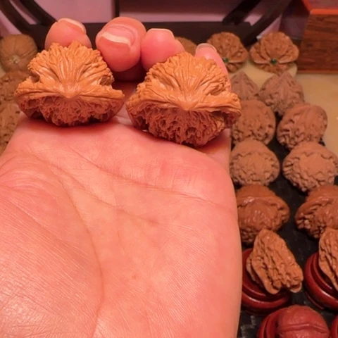 把件文玩核桃蛇头