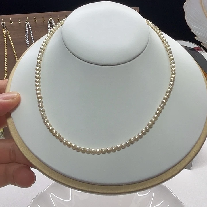 颈饰钛钢淡水珍珠