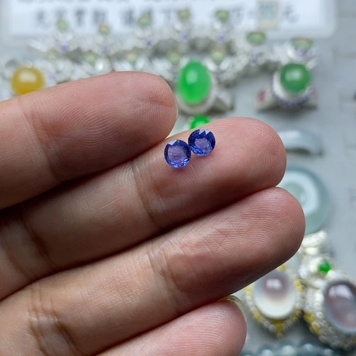未镶嵌裸石定制红宝石天然缅甸无烧蓝宝石1.1ct