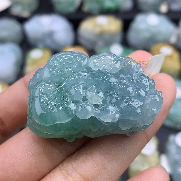 翡翠未镶嵌颈饰天然缅甸翡翠