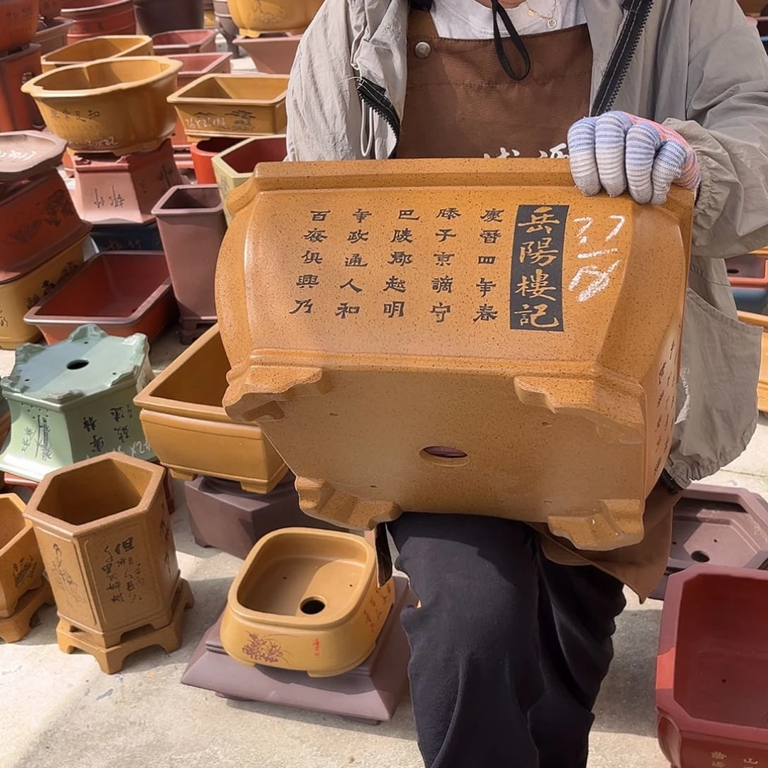 紫砂花盆盆景艺术