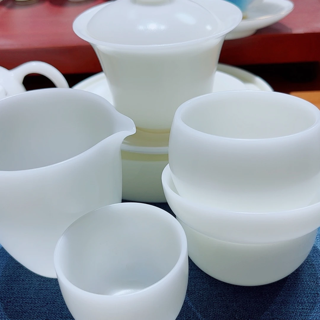 陶瓷素烧璞玉150cc➕6杯套安全