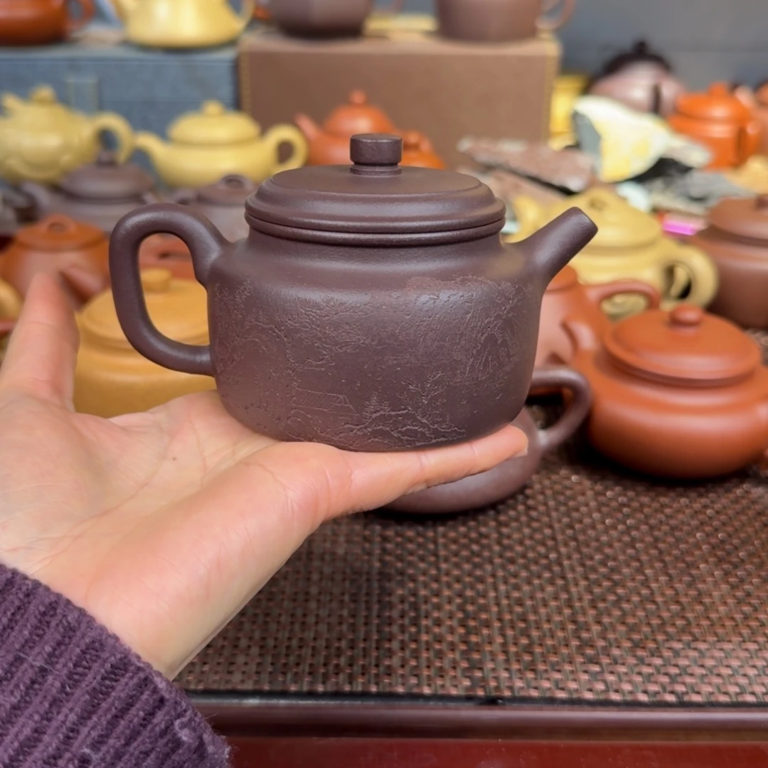 紫泥茶壶天青200毫升左右