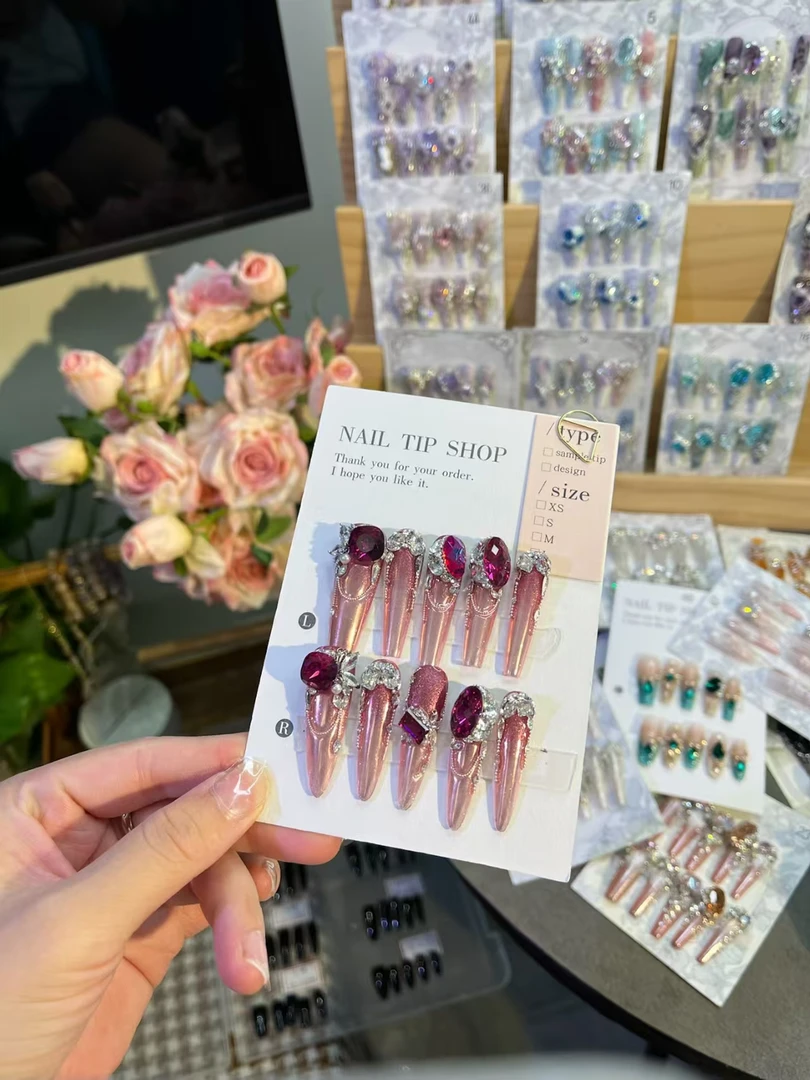 吖吖定制|A06「」高端轻奢 纯手工定制 东洲 锆石 气质 夏日 穿戴甲