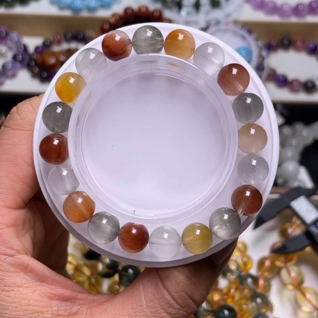 水晶手链未镶嵌兔毛