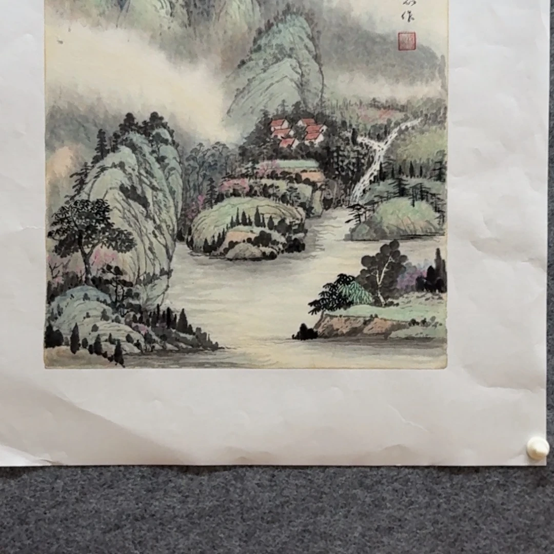 国画34斗方作品山水