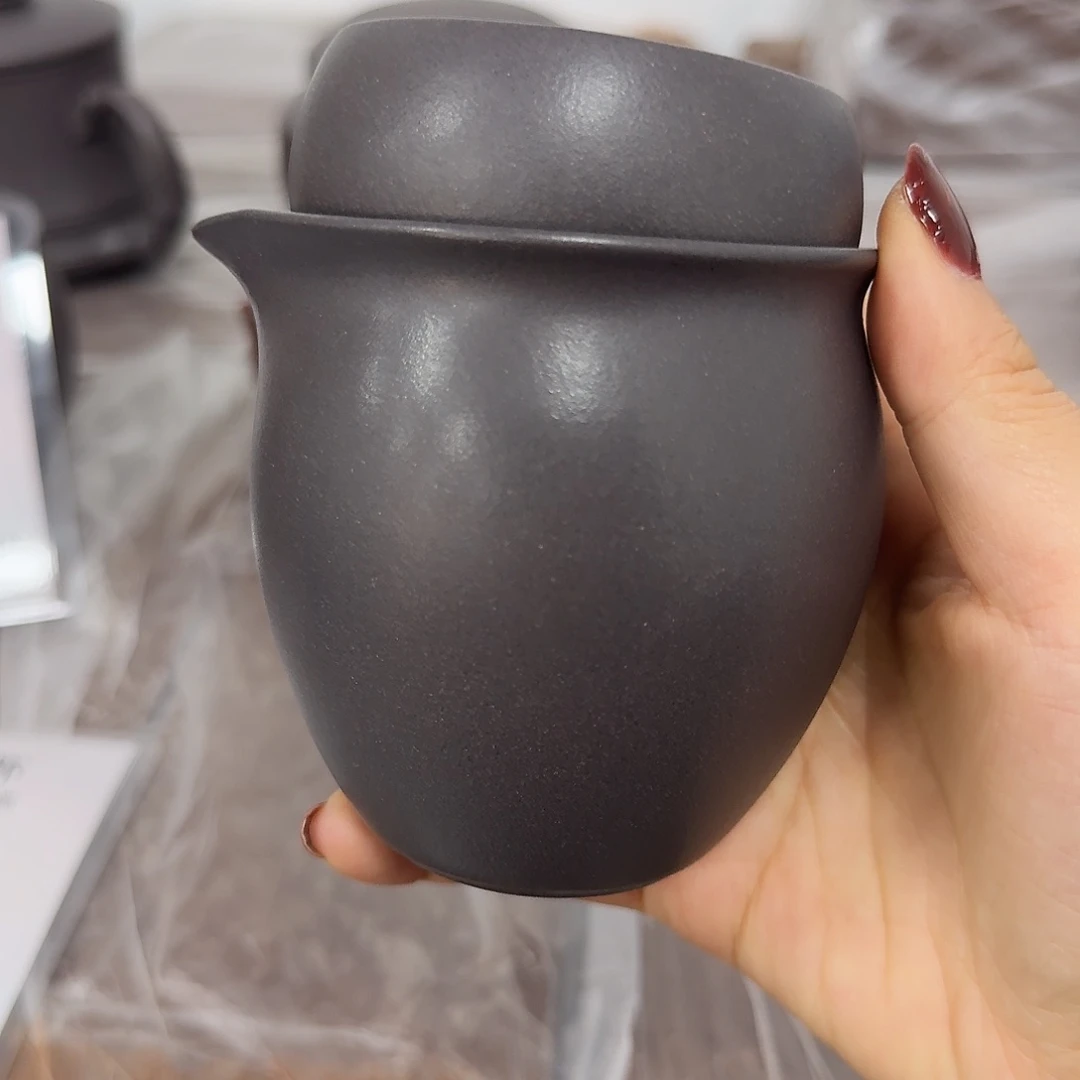紫砂茶壶黄龙山原矿天青
