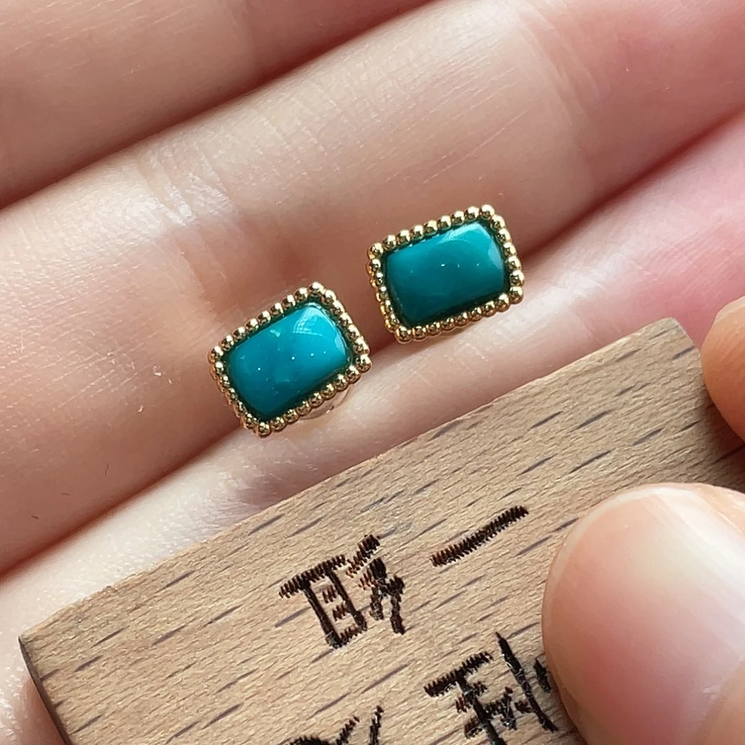 绿松石银S925镶嵌颈饰