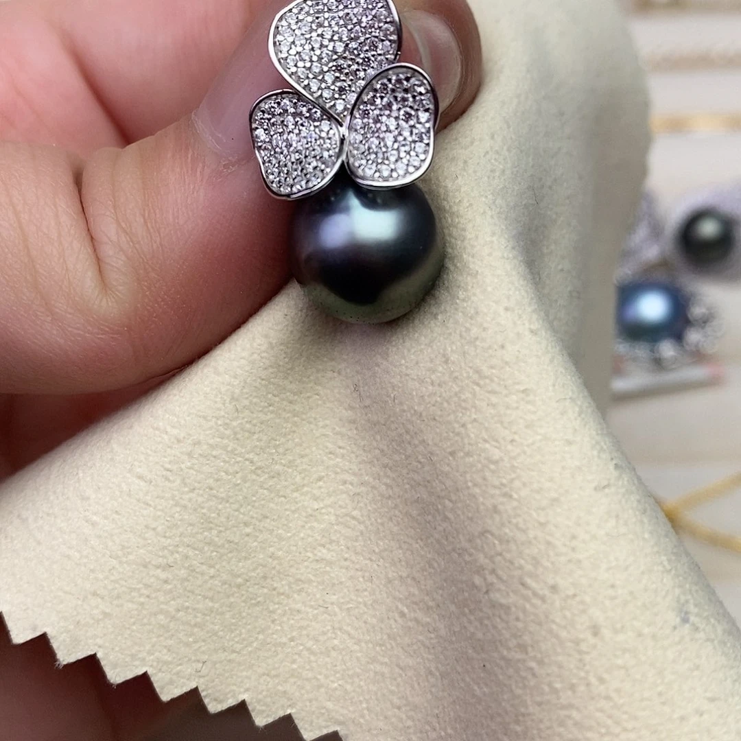 海水珍珠颈饰银S925镶嵌