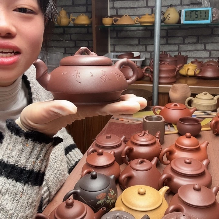 伯***门茶壶紫砂竹器 230cc