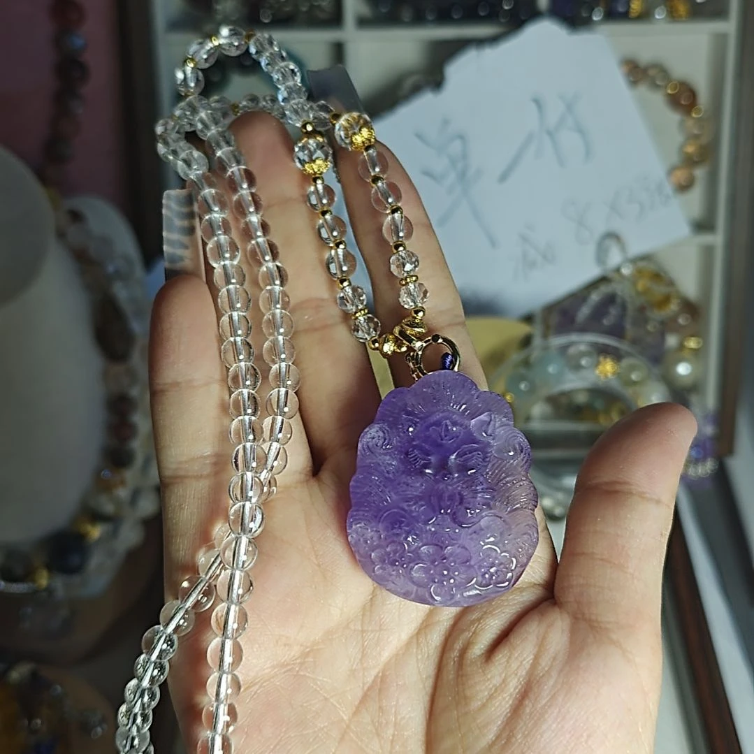 黄晶合金手链紫水狐狸