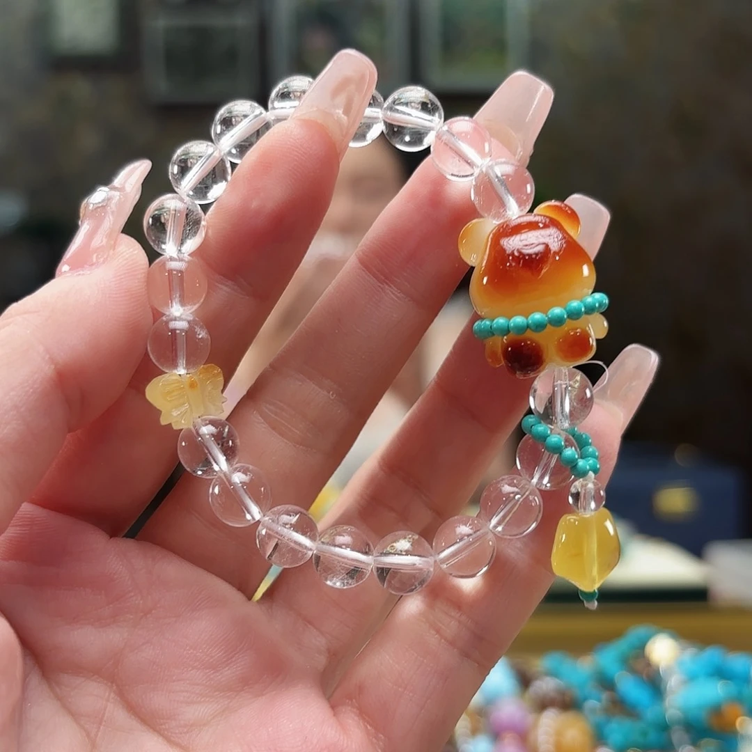 未镶嵌颈饰琥珀琥珀