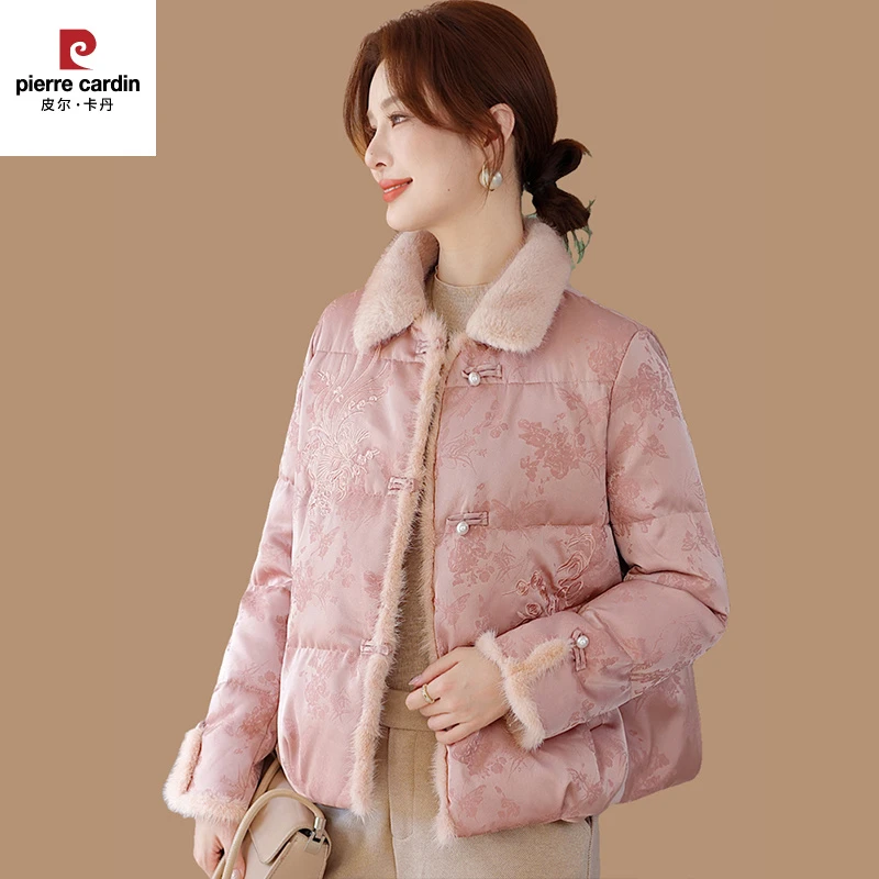 皮尔卡丹新中式妈妈冬季时尚服2025新款国风中老年女秋冬保