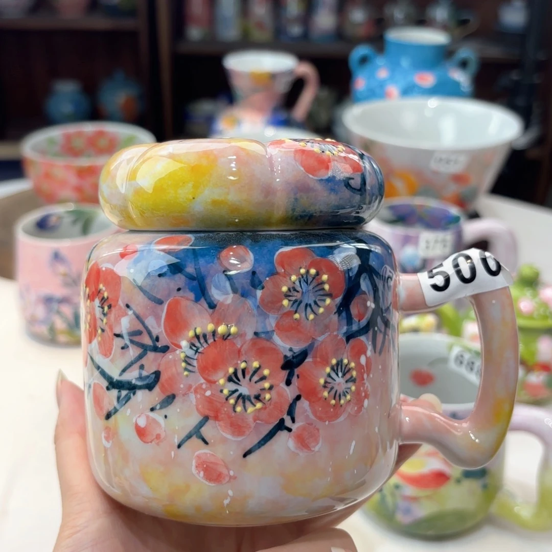 景德镇手绘高温釉下彩陶瓷茶具