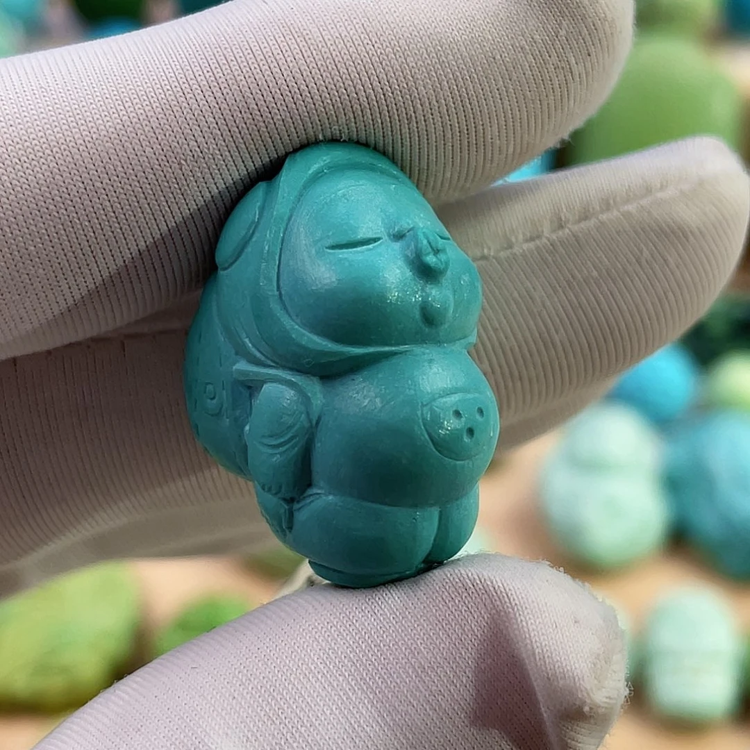 未镶嵌绿松石珠宝奇石