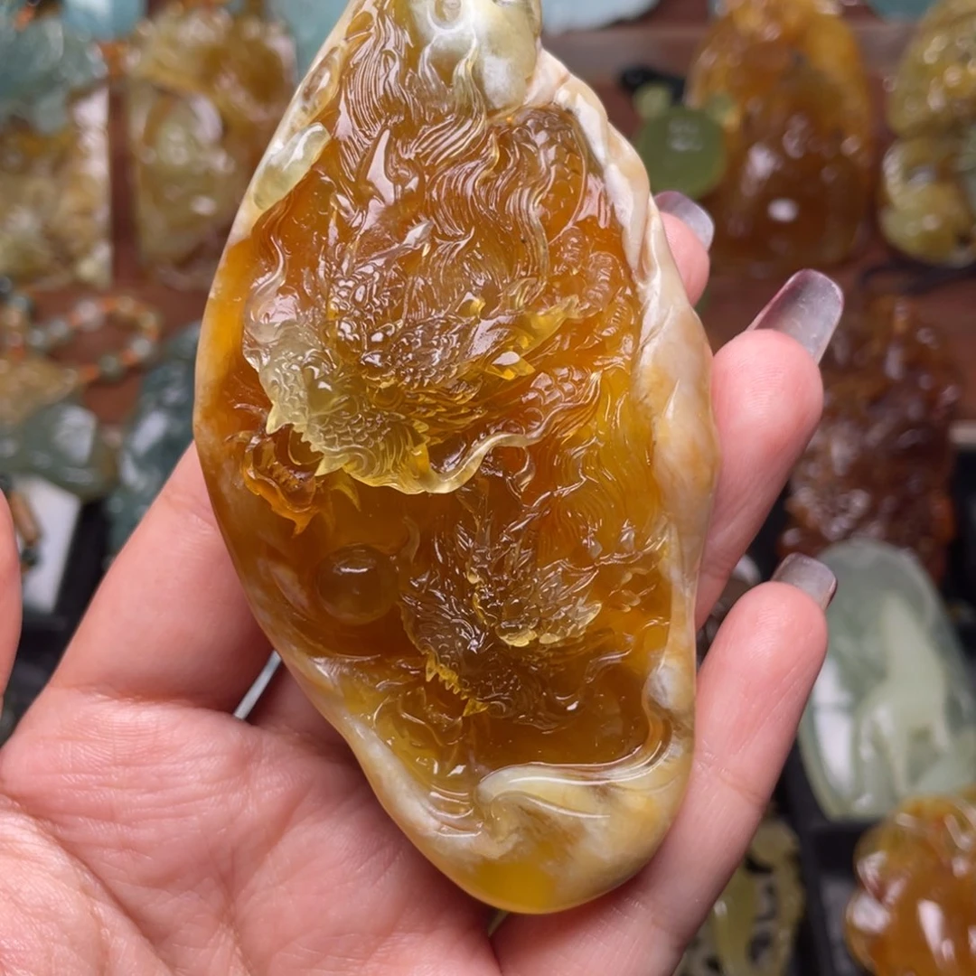 蛇纹石玉颈饰未镶嵌发**进